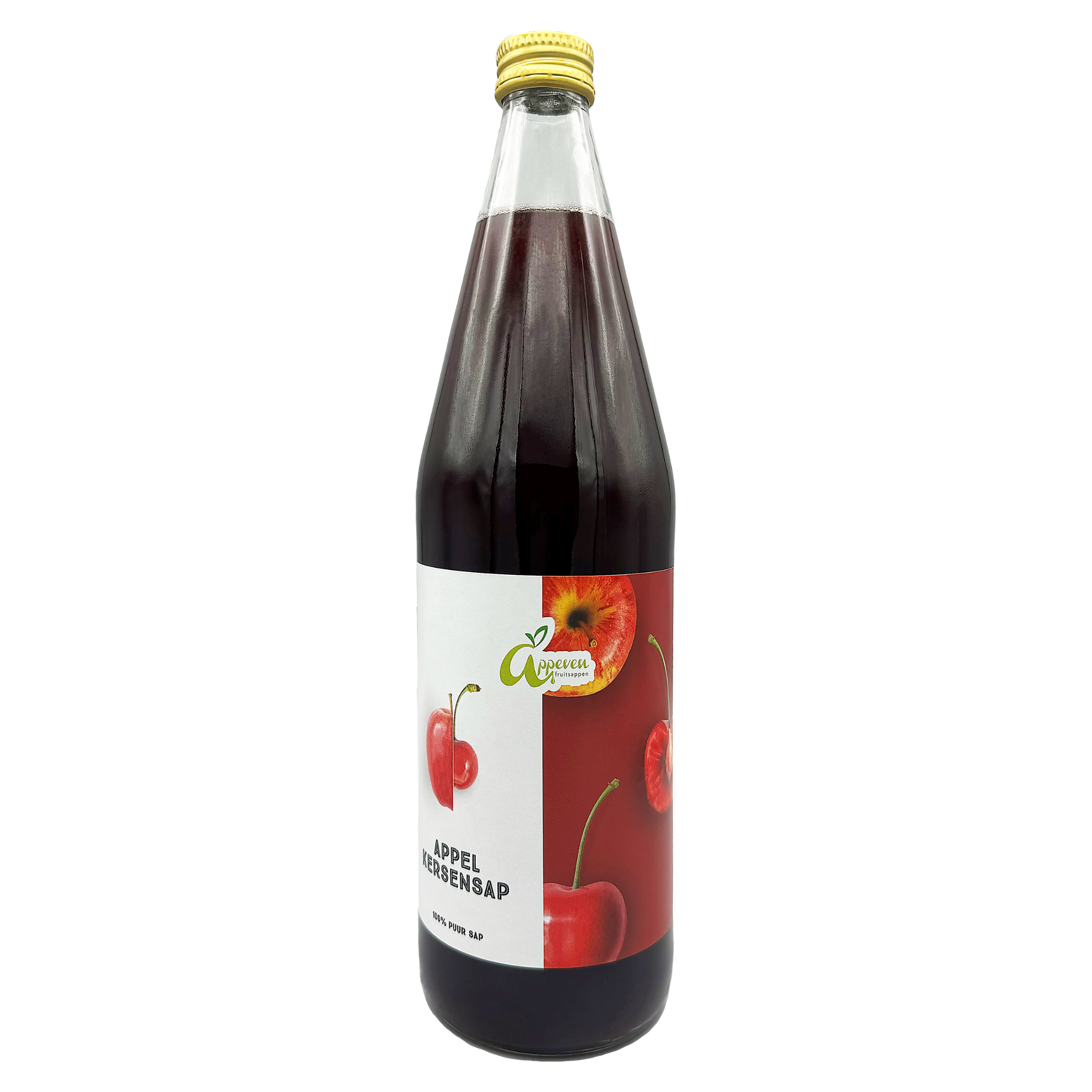 Appel kersensap 75-25% (75cl)