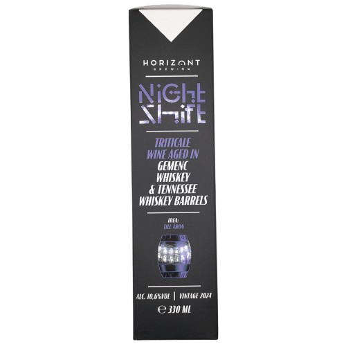 Night Shift Vintage 2024 - Triticale Wine Aged In Geenc Whiskey & Tennessee Whiskey Barrels