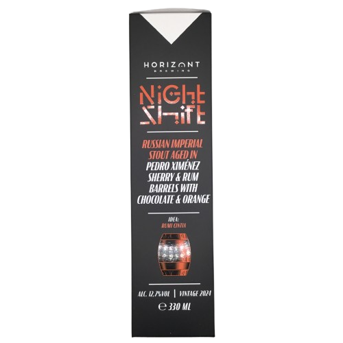 Night Shift Vintage 2024 - Russian Imperial Stout Aged in Pedro Ximenez Sherry & Rum Barrels with Chocolate & Orange