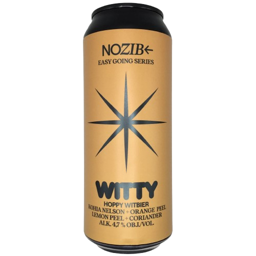 WITTY Hoppy Witbier Kohia Nelson + Lemon Peel + Orange Peel + Coriander